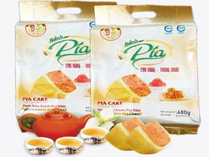 Bánh pía chà bông - trứng muối